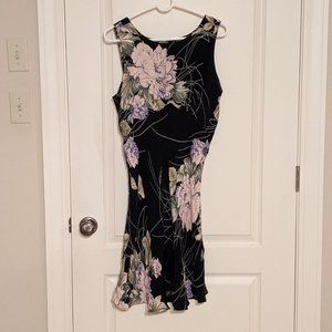 Floral Dress With Cutout Back